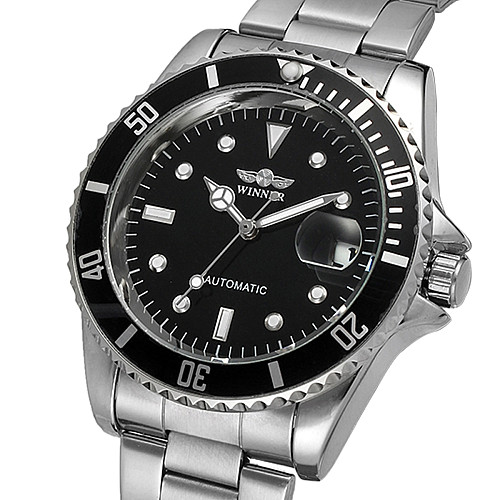 Наручні годинники чоловічі Winner Basel Сріблястий (2361)