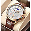 Наручні годинники чоловічі Lige Signature Золотий (2571)