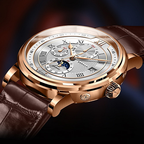 Наручні годинники чоловічі Borman Club Золотий (2772)