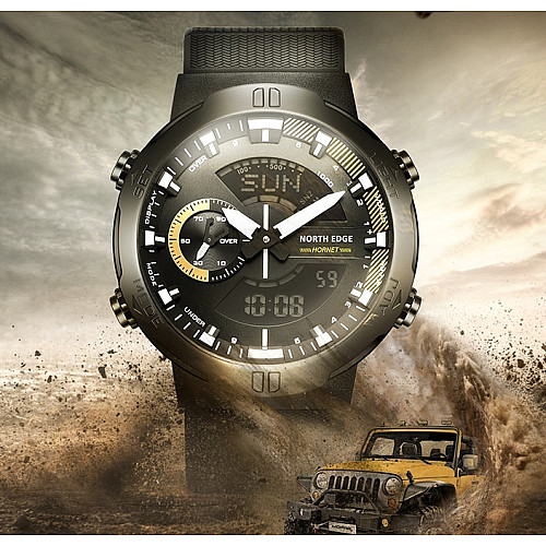 Наручні годинники чоловічі North Edge Hornet Чорний (2777)