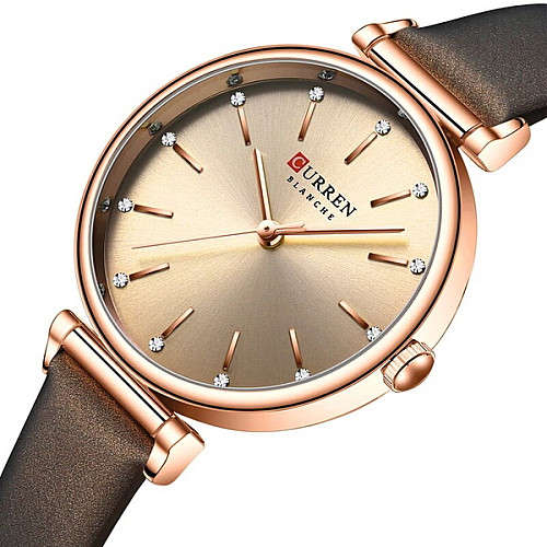 Наручні годинники жіночі Curren Grass Brown Золотий (2829)