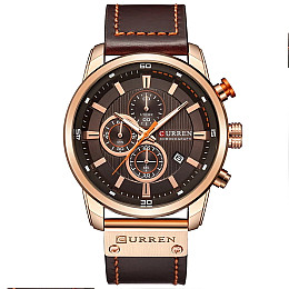Наручні годинники чоловічі Curren BigBoss Золотий (2850)