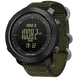 Наручні годинники чоловічі з компасом North Edge Apache Green 5BAR Чорний (2860)