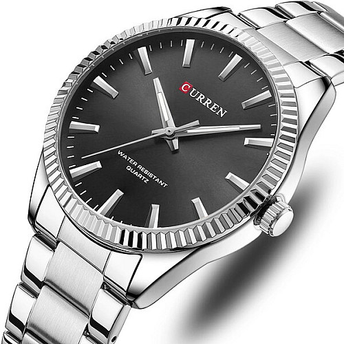 Наручні годинники чоловічі Curren Graf Сріблястий (2872)