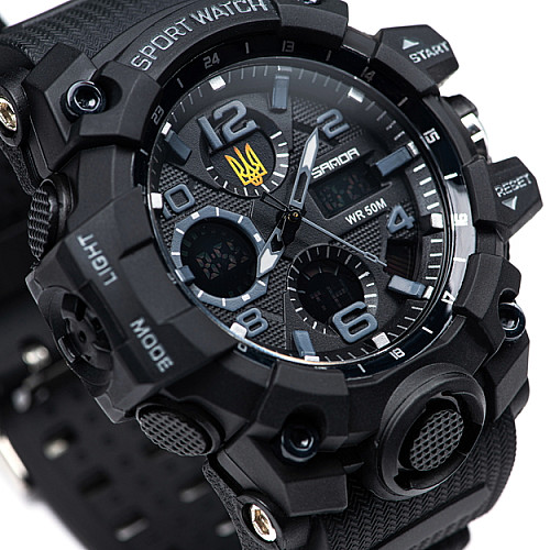 Наручные часы мужские Sanda Peremoga Черный (2938)