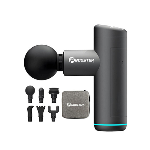 Массажный пистолет с кейсом Booster Mini X 2500mAh 6 насадок Черный (2430308397)