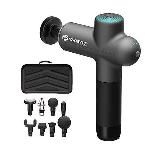 Массажер перкуссионный Booster Lightsaber 4000mah 8 насадок Черный (2430451836)
