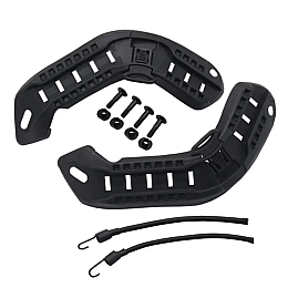 Кріплення рейкове на бронешолом No Brand Mich2000 195х65х25 мм Чорний (2431291728)