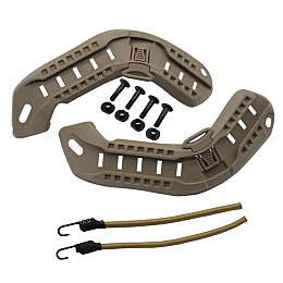 Кріплення ресльсове на бронешлем No Brand Mich2000 195х65х25 мм Койот (2431302124)