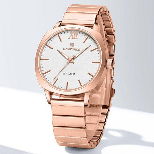 Часы наручные женские NaviForce Rome Розовое золото