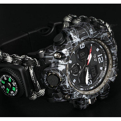 Часы наручные мужские BESTA Life Pro с компасом Серый