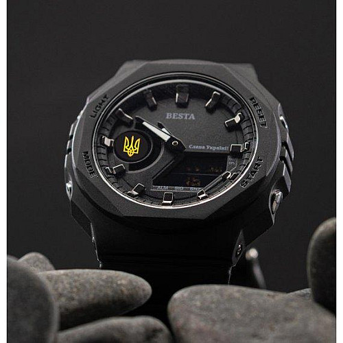 Часы мужские водостойкие тактические BESTA Jocker UA Black