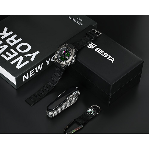 Подарковий набір BESTA Box Tattoo ЗСУ Set з компасом Чорний (3366)