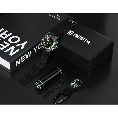 Подарковий набір BESTA Box Tattoo ЗСУ Light з компасом Чорний (3367)