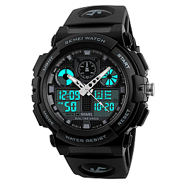 Годинники наручні Skmei 1270 1270BK Black (17101-hbr)