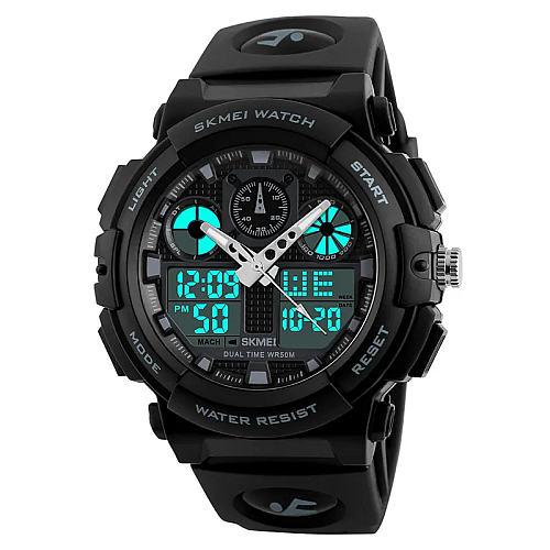 Годинники наручні Skmei 1270 1270BK Black (17101-hbr)