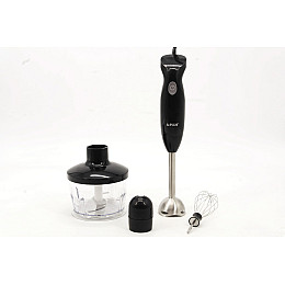 Блендер з подрібнювачем і вінчиком A-PLUS 1545 4в1 300 Вт Black (30151343)