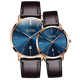 Наручні годинники Shengke Uni Couple Золотистий 2 шт (3372)