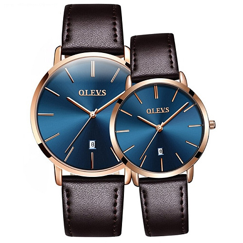 Наручні годинники Shengke Uni Couple Золотистий 2 шт (3372)