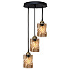 Светильник подвесной MSK Electric Tornado на круглой основе под три лампы Е27 PL 20245-3R BK Черно-бронзовый (619263)