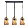 Светильник подвесной MSK Electric Tornado на планке под три лампы Е27 PL 20245-3 BK Черно-бронзовый (619281)