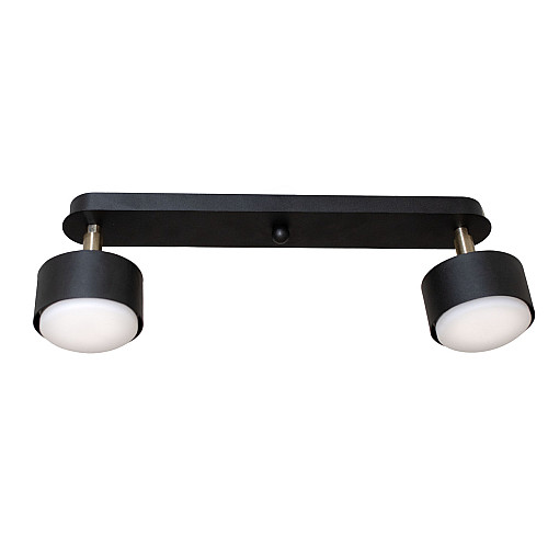 Светильник потолочный MSK Electric Copter с поворотными плафонами под две лампы GX53 NL 80405-2 BK Черный (619314)