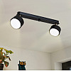 Светильник потолочный MSK Electric Copter с поворотными плафонами под две лампы GX53 NL 80405-2 BK Черный (619314)