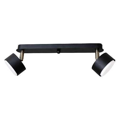 Светильник потолочный MSK Electric Copter с поворотными плафонами под две лампы GX53 NL 80405-2 BK Черный (619314)