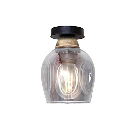 Светильник потолочный MSK Electric Enigma под одну лампу PL 202412 BK Черно-бронзовый (619297)