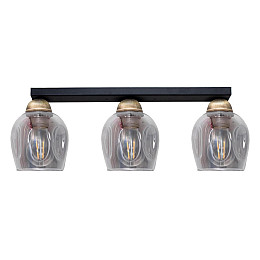 Светильник потолочный MSK Electric Enigma под три лампы PL 202411-3 BK Черно-бронзовый (619298)