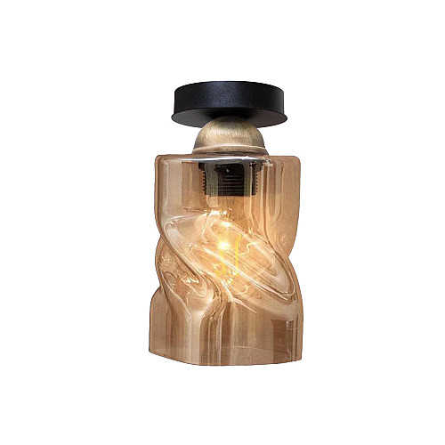 Светильник потолочный MSK Electric Tornado под одну лампу PL 202452 BK Черно-бронзовый (619339)