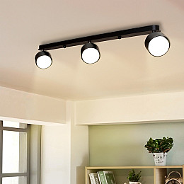 Светильник потолочный MSK Electric Copter спот с тремя поворотными плафонами GX53 NL 80405-3 BK Черный (619512)