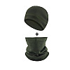 Комплект шапка і баф флісовий No Brand JY-139 One Size Зелений