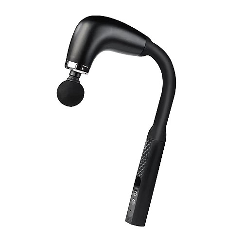 Ручной массажер для мышц Fascial Gun U-Type аккумуляторный 4 насадки Черный (3_05913)