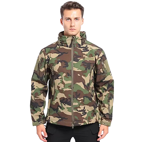 Тактична куртка Solve Woodland KT6000820 L Камуфляж (2360183368)