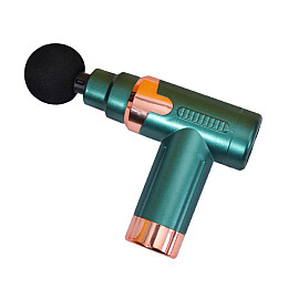 Мышечный ударный массажер Fascial GUN JY-760 4 насадки Зеленый 30151367А