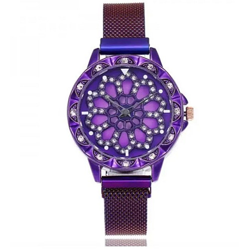 Годинники жіночі Classic Diamonds 40 мм Фіолетовий (2104618462)