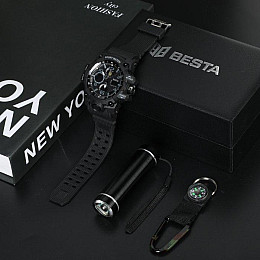 Часы мужские наручные с компасом BESTA Box Peremoga Light Черный (2446919030)