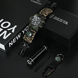 Часы мужские наручные с компасом BESTA Box Military Light Камуфляж (2446957429)