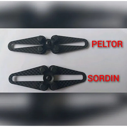 Кріплення чебурашка для навушників H&M Peltor і Sordin Чорний (2457049308)