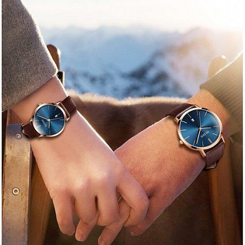 Комплект часов Shengke Uni Couple 2 шт Золотой (2492422167)