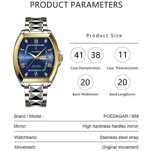 Часы мужские наручные Poedagar Respublika Серебристый (2499498076)