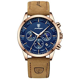 Часы мужские наручные Poedagar West Золотой (2499544186)