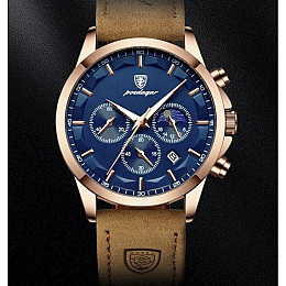 Часы мужские наручные Poedagar West Золотой (2499544186)