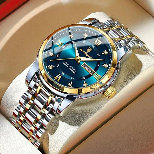 Часы мужские наручные Poedagar Unique Men Серебристый (2499845310)