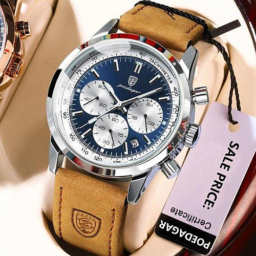 Часи чоловічі наручні Poedagar Innova Сріблястий (2499867067)