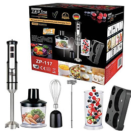 Блендер погружной Zepline ZP-117 6в1 1500 Вт Черный 2104618470