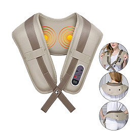 Массажер для шеи и спины с подогревом Inspire Шиацу 057K Бежевый