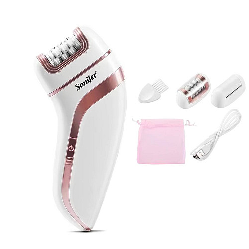Эпилятор беспроводной аккумуляторный Sonifer 3 in 1 SF-9551 White