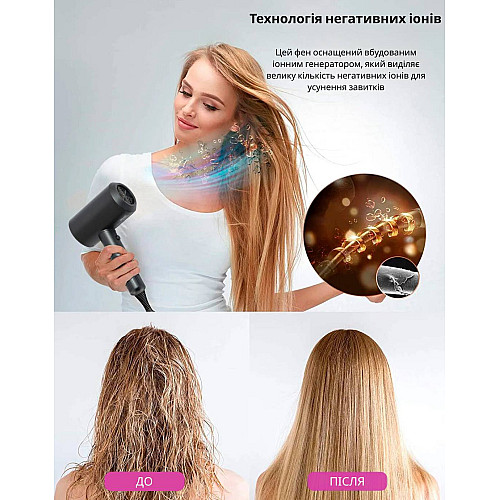 Фен Sonifer SF-9580 Чорний